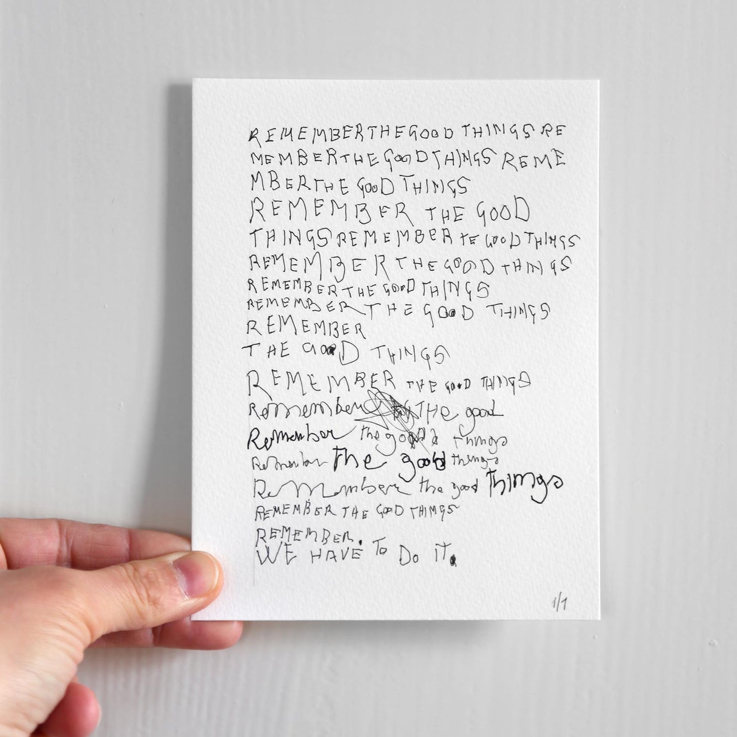 Drawing "GOOD THINGS"