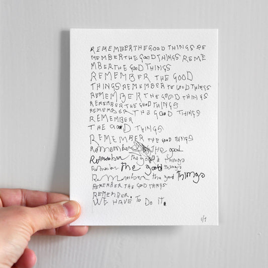 Drawing "GOOD THINGS"